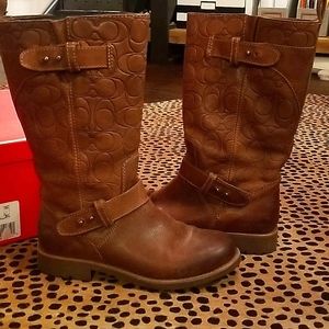 COACH Boots - Virginia Calf/12cm Calf Cinnamon